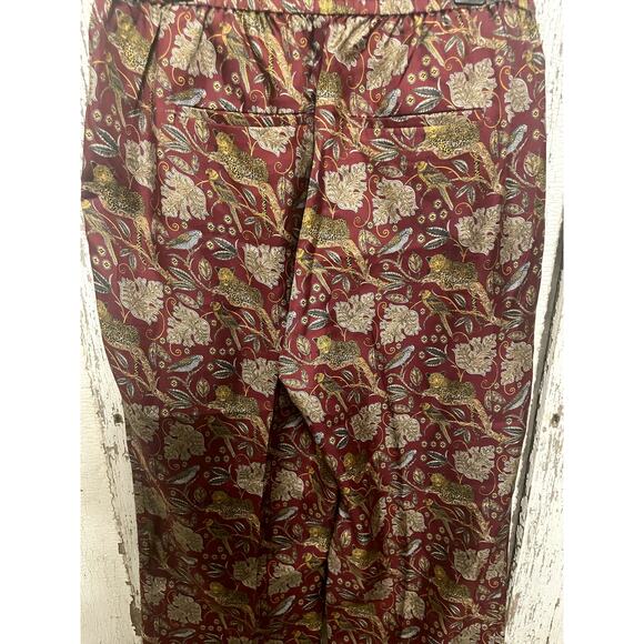 J. Crew Collection 100% Silk Jungle Cat Print Size 4 - Picture 9 of 10